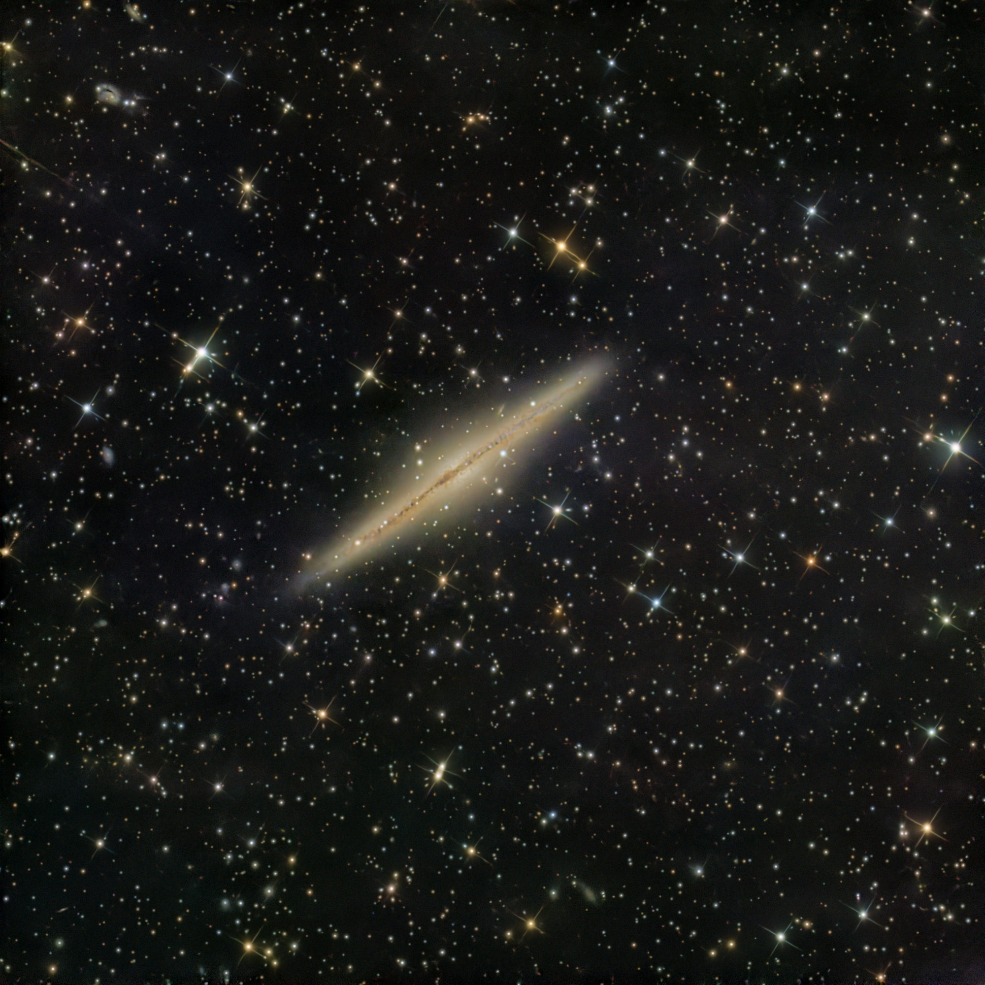 The Edge Galaxy NGC891 lies in the constellation Andromeda.